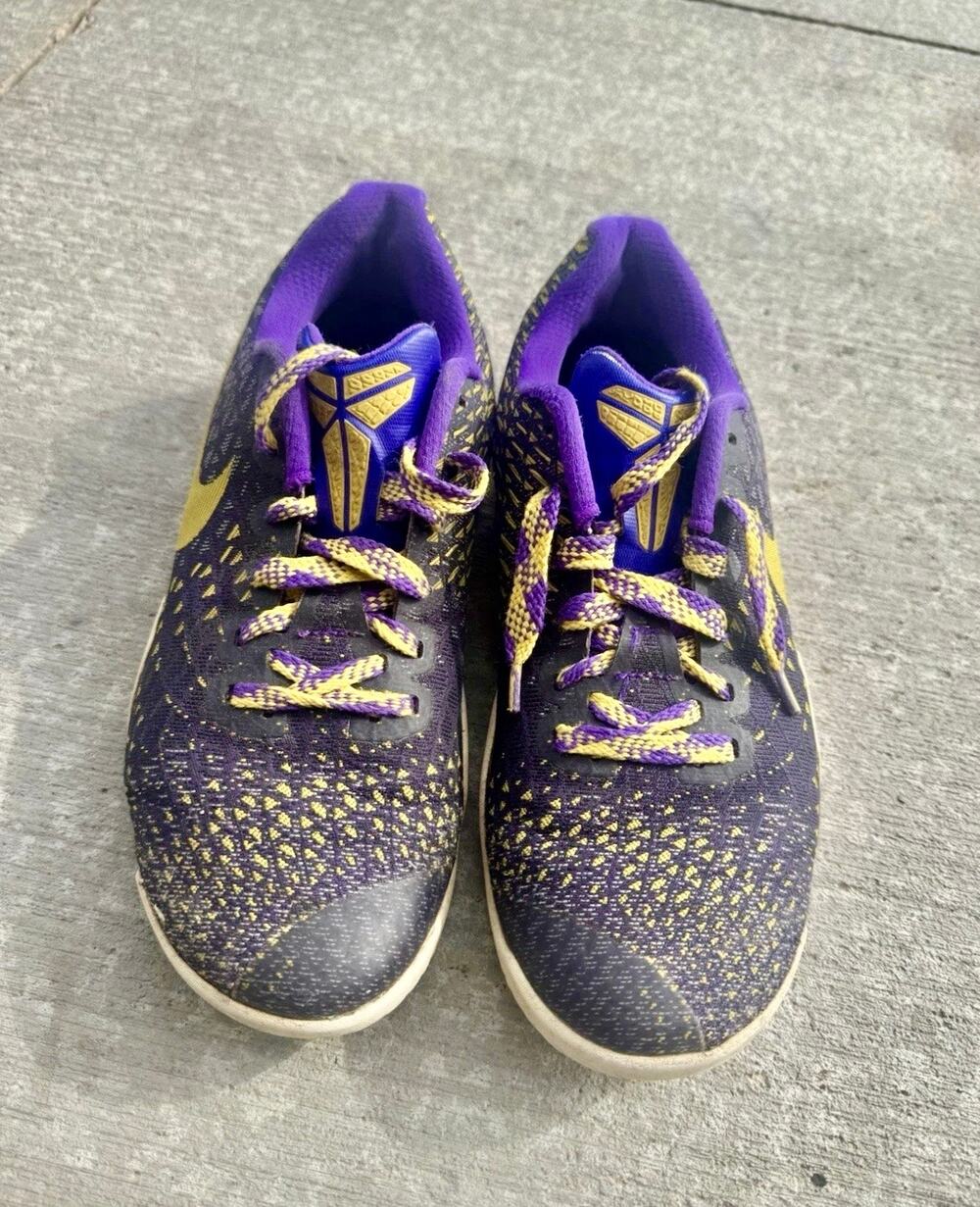 Nike Kobe Mamba Instinct Lakers Purple Gold Basketball Shoes Sz 10